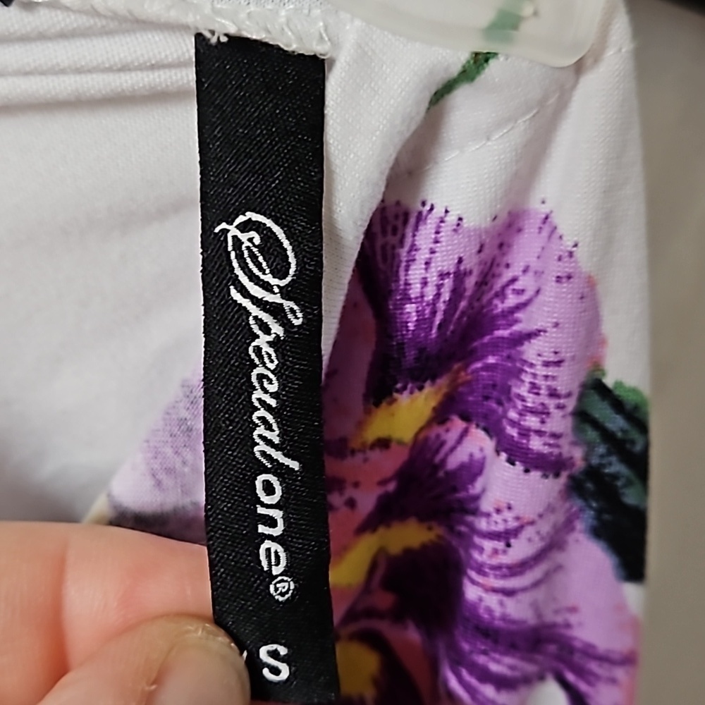 Special One Juniors Long Sleeveless Floral Pink Purple White Lightweight Dress S - Picture 3 of 12